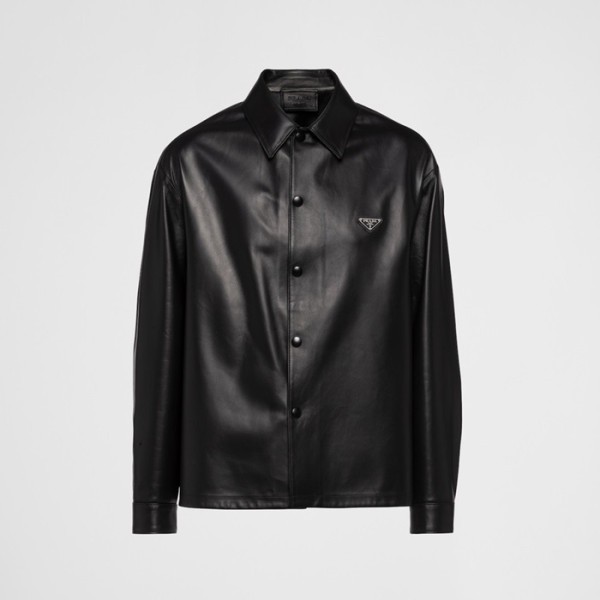 ✨프라다 남성 가죽 자켓 - Prada Mens Leather Jacket - prc2661x