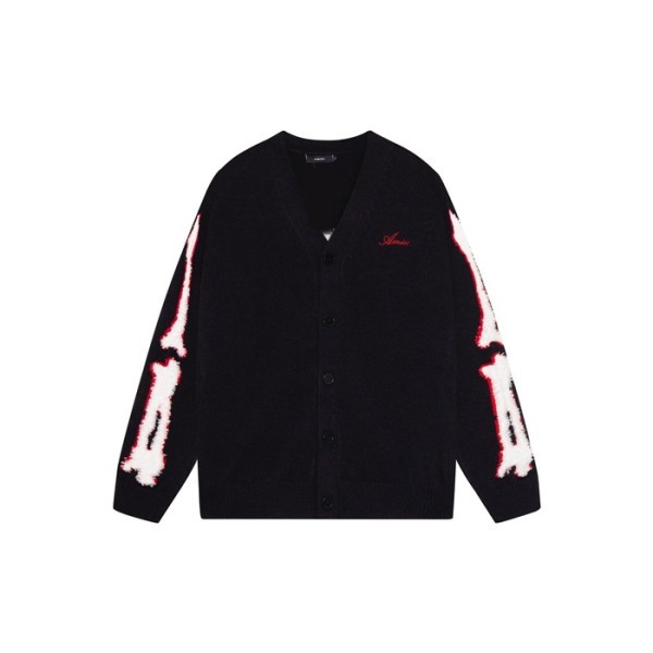 ✨Amiri Mens V-neck Cardigan - 아미리 남성 브이넥 가디건 - amc2665x
