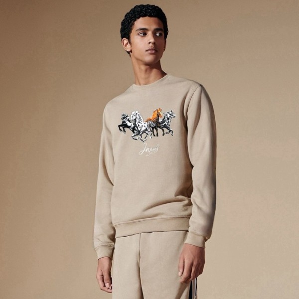 ✨에르메스 남성 라운드 맨투맨 - Hermes Mens Round Tshirt - hec2719x