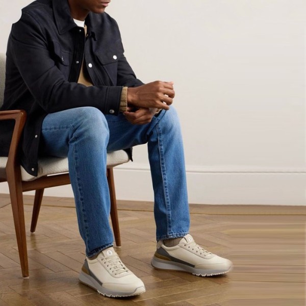 ✨브루넬로쿠치넬리 남성 레더 스니커즈 - Brunello Cucinelli Mens Sneakers - brs1593x