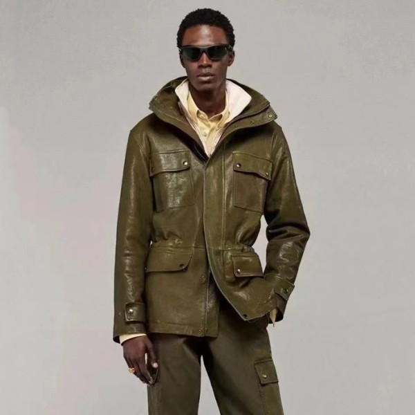 ✨버버리 남성 가죽 자켓 - Burberry Mens Leather Jacket - buc2959x