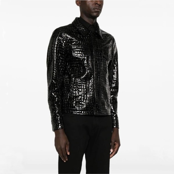 ✨톰포드 남성 가죽 자켓 - Tom Ford Mens Leather Jacket - toc2985x