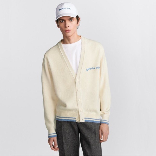 ✨디올 남성 브이넥 가디건 - Dior Mens V-neck Cardigan - dic3108x