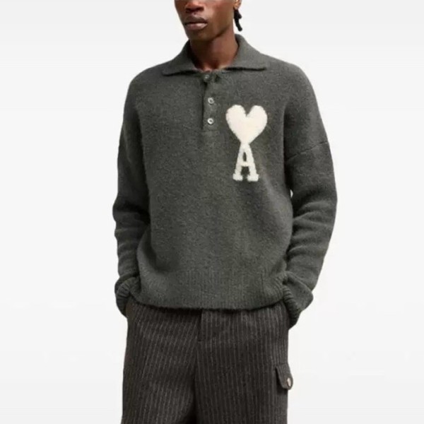 ✨아미 남/녀 폴로 니트 - Ami Unisex Polo Knitwear - amc3068x