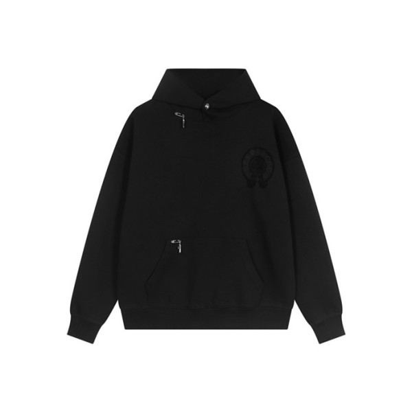 ✨크롬하츠 남성 블랙 후디 - Chrom hearts Mens Black Hoodie - chc3142x