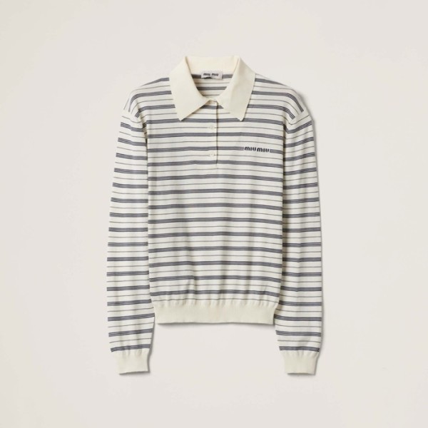 ✨미우미우 남/녀 폴로 니트웨어 - Miumiu Unisex Polo Knitwear - mic3153x