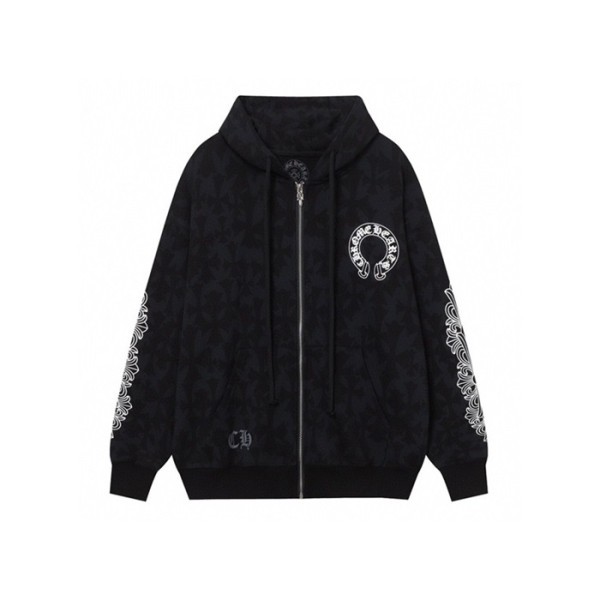 ✨크롬하츠 남성 집업 후디 - Chrom hearts Mens Zip-up Hoodie - chc3375x