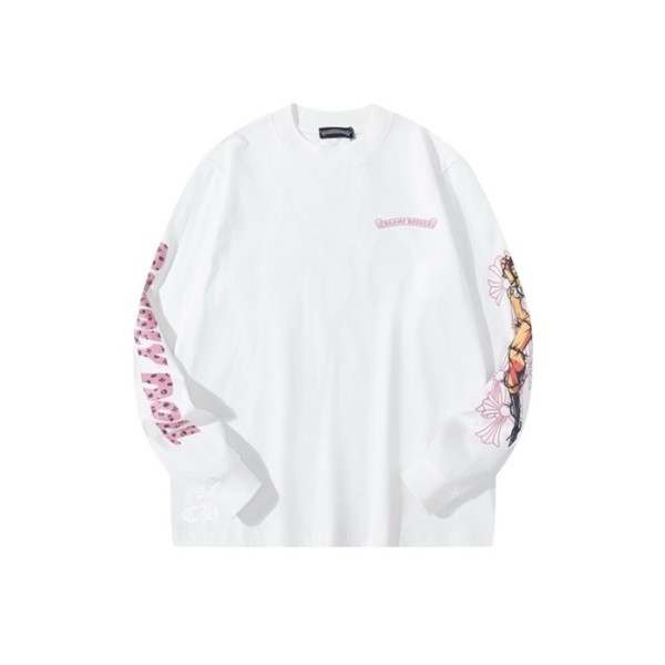 ✨크롬하츠 남성 라운드 긴팔티 - Chrome Hearts Mens Round Tshirt - chc3528x