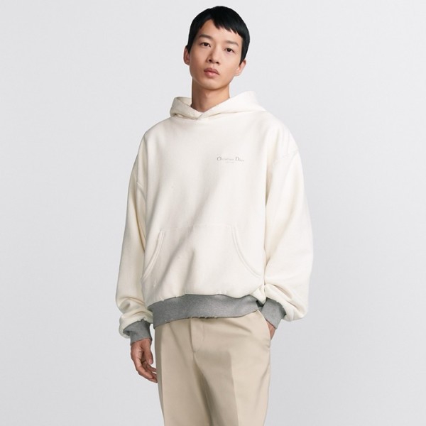 ✨디올 남성 화이트 후드티 - Dior Mens White Hoodie - dic3782x