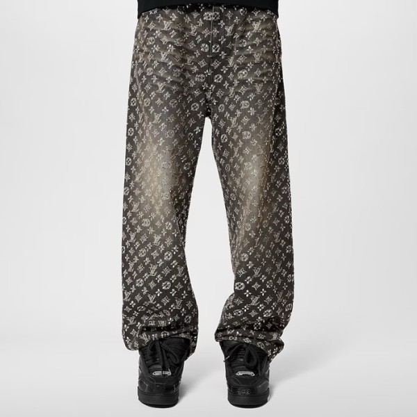 ✨루이비통 남성 모노그램 청바지 - Louis vuitton Mens Monogram Jeans - lvc3802x