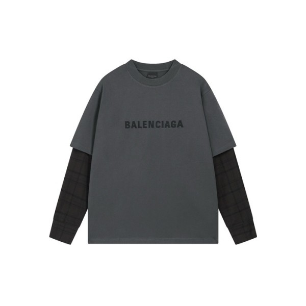 ✨발렌시아가 남성 라운드 긴팔티 - Balenciaga Mens Round Tshirt - bac3928x