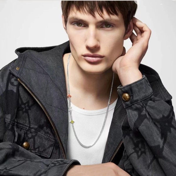 ✨루이비통 남성 골드 목걸이 - Louis vuitton Mens Gold Necklace - acc2482x