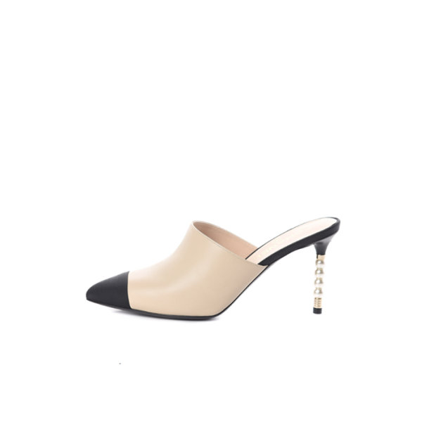 ✨샤넬 여성 진주 베이지 뮬 - Chanel Womens Beige Mule - chs1641x