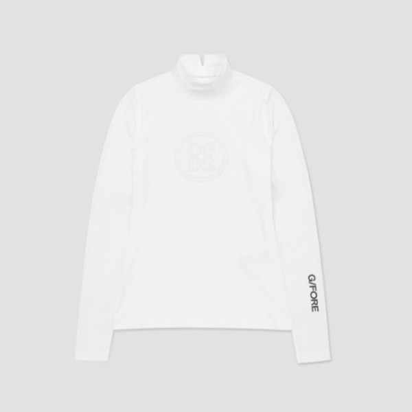 ✨[G/FORE] 지포어 여성 립 하이브리드 모크넥 티셔츠 - gol1402x