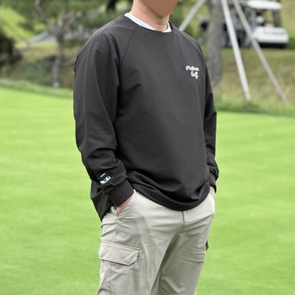 ✨[MALBON] 말본 남성 오버핏 볼 스크립트 맨투맨 - gol1416x