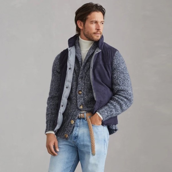 ✨브루넬로쿠치넬리 남성 브이넥 가디건 - Brunello Cucinelli Mens V-neck Cardigan - brc4153x