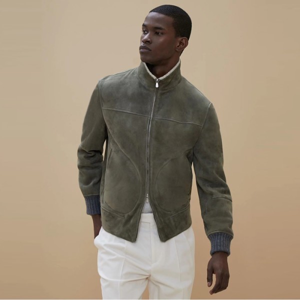 ✨브루넬로쿠치넬리 남성 가죽 자켓 - Brunello Cucinelli Mens Leather Jacket - brc4209x