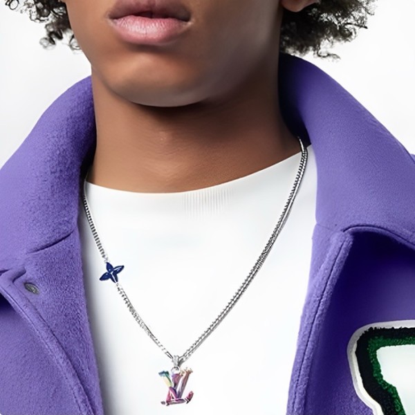 ✨루이비통 남성 골드 네크리스 - Louis vuitton Mens Gold Necklace - acc2517x