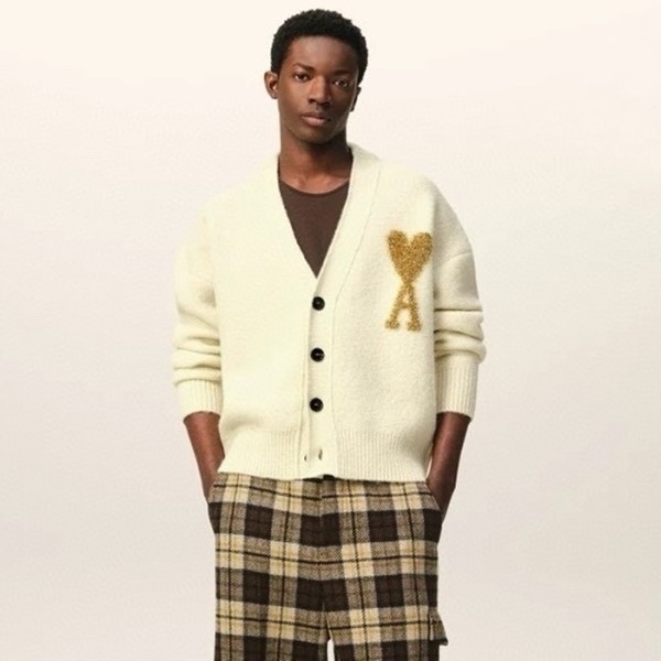 ✨아미 남/녀 브이넥 가디건 - Ami Unisex V-neck Cardigan - amc4403x