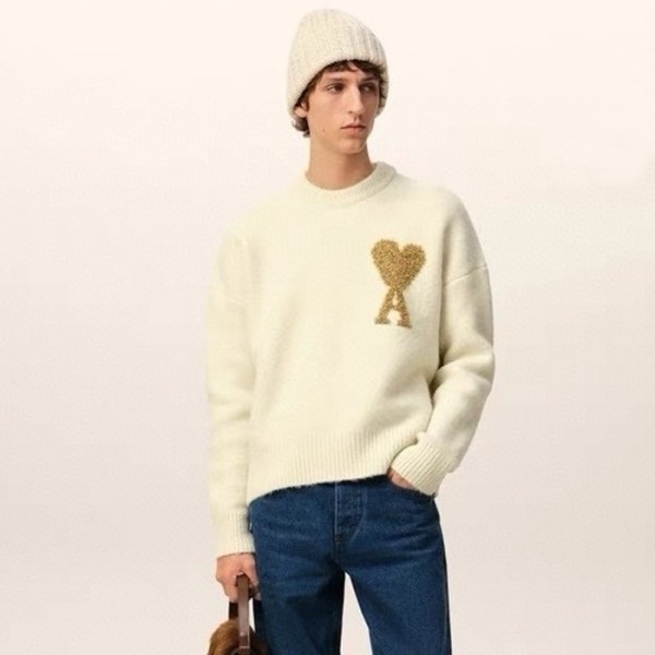 ✨아미 남/녀 터틀넥 니트웨어 - Ami Unisex Turtle-neck Knitwear - amc4404x