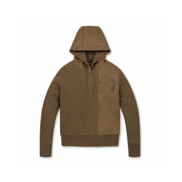 ✨[G/FORE] 지포어 여성 레더 패치 모크넥 스웨트셔츠 - gol1459x