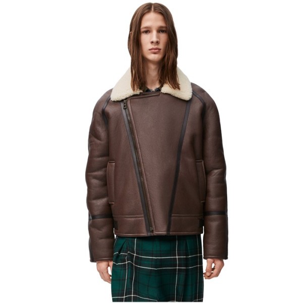 ✨로에베 남성 가죽 자켓 - Loewe Mens Leather Jacket - loc4446x