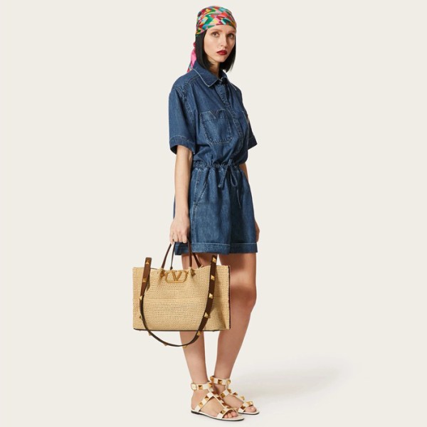 ✨발렌티노 여성 락스터드 토트백 - Valentino Womens Rockstud Tote Bag - vab3418x