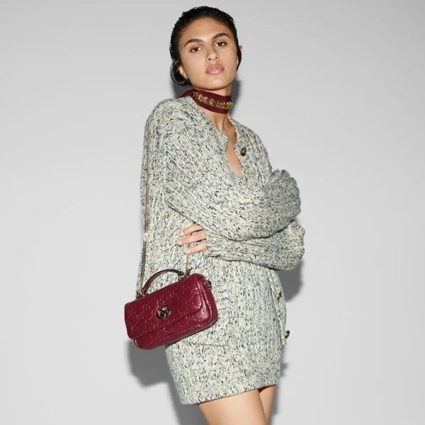 ✨구찌 여성 GG 밀라노 미니 레더 탑 핸들 - Gucci Womens GG Milano Top Handle - gub3487x