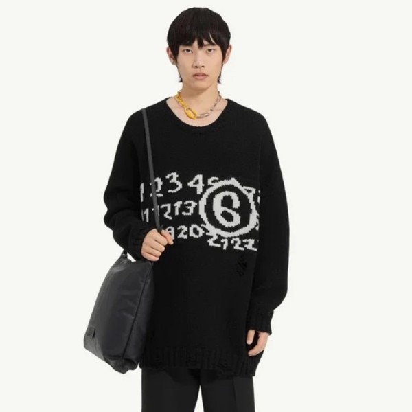 ✨메종 마르지엘라 남성 라운드 니트 - Maison margiela Mens Round Knitwear - mac4506x