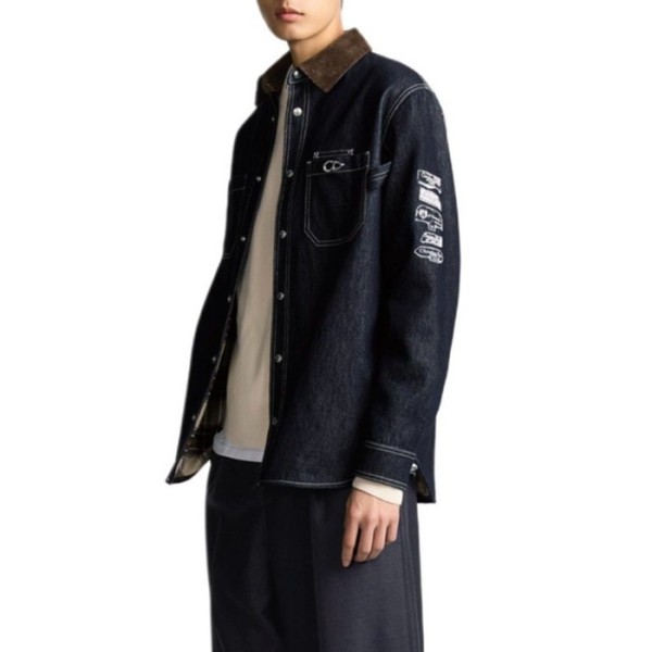 ✨디올 남성 데님 셔츠 - Dior Mens Denim Shirt - dic4705x