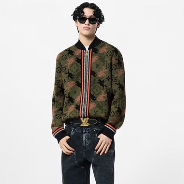 ✨루이비통 남성 봄버 블루종 - Louis vuitton Mens Jacquard Wool Bomber Blouson- lvc4773x