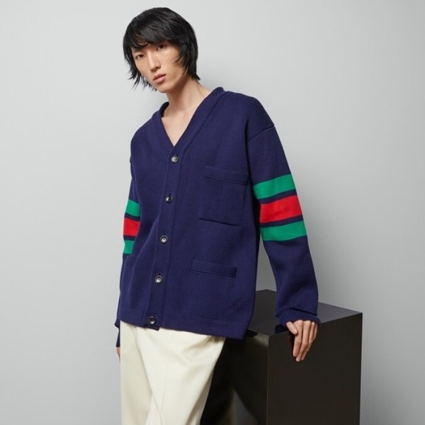 ✨구찌 남성 브이넥 가디건 - Gucci Mens V-neck Cardigan - guc4869x