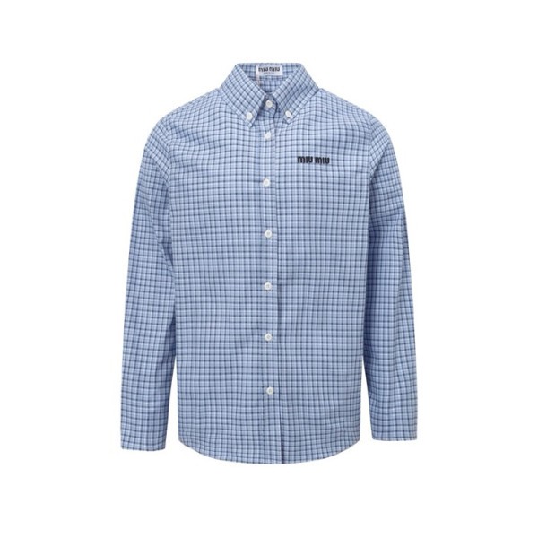 ✨미우미우 남/녀 체크 셔츠 - Miumiu Unisex Flanner Shirts - miu4873x