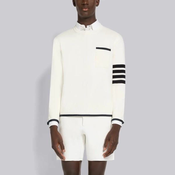 ✨톰브라운 남성 라운드 스웨터- Thom Browne Mens Round Sweater - thc4952x