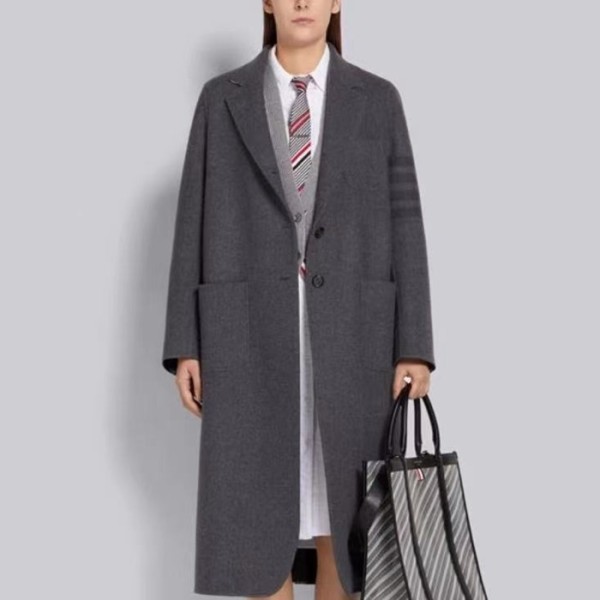 ✨톰브라운 여성 베이직 코트 - Thom Browne Womens Basic Coat - thc4960x