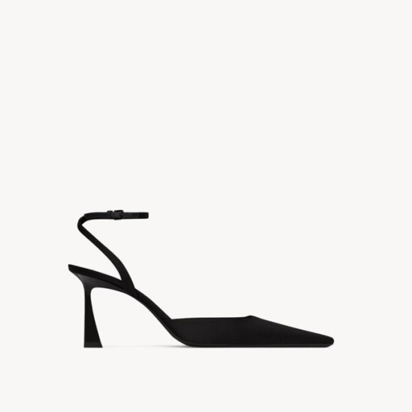 ✨입생로랑 여성 블랙 슬링백 - Saint Laurent Womens Black Slingback - yss3115x