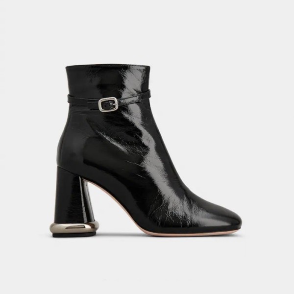 ✨로저비비에 여성 첼시 비브 버클 부츠 - Roger Vivier Womens Black Boots - vis3127x