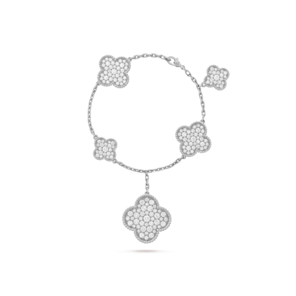 ✨반클리프 아펠 여성 알함브라 브레이슬릿 - Van Cleef & Arpels Womens White Gold Bangle - acc3712x