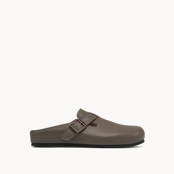 ✨더 로우 여성 휴고 슬라이드 스웨이드 애쉬 - The Row Womens Hugo Slide in Suede - ths3308x