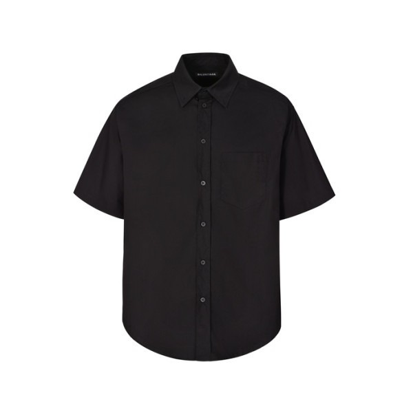 ✨발렌시아가 남성 반팔 셔츠 - Balenciaga Mens Black Shirts - bac5134x