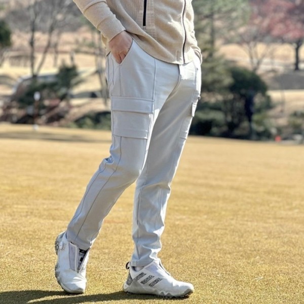 ✨[G/FORE] 지포어 남성 데님 카고 기모 팬츠 - gol1521x