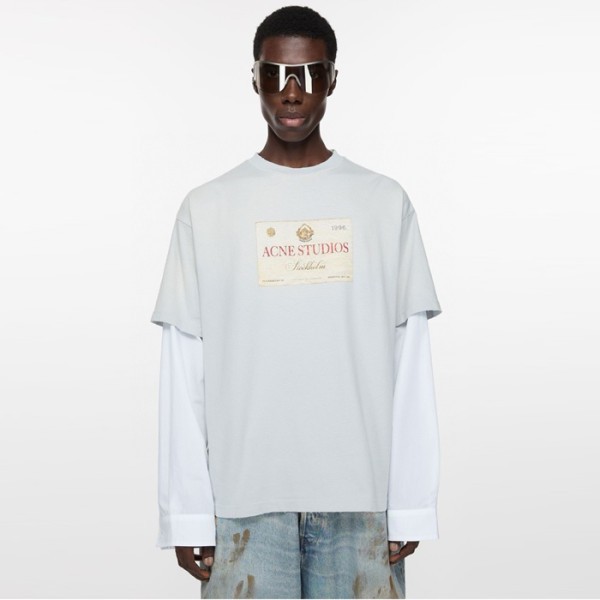 ✨아크네 남성 크루넥 긴팔티 - Acne Mens Round Tshirt - anc5175x