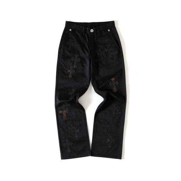 ✨크롬하츠 남성 블랙 청바지 - Chrom Hearts Mens Black Jeans - chc5177x