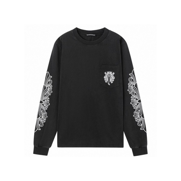 ✨크롬하츠 남성 라운드 긴팔티 - Chrome Hearts Mens Round Tshirt - chc5547x