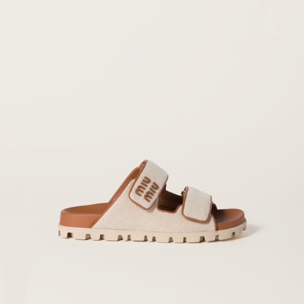 ✨미우미우 여성 벨크로 뮬 - Miumiu Womens Velcro Mules - mis5559x