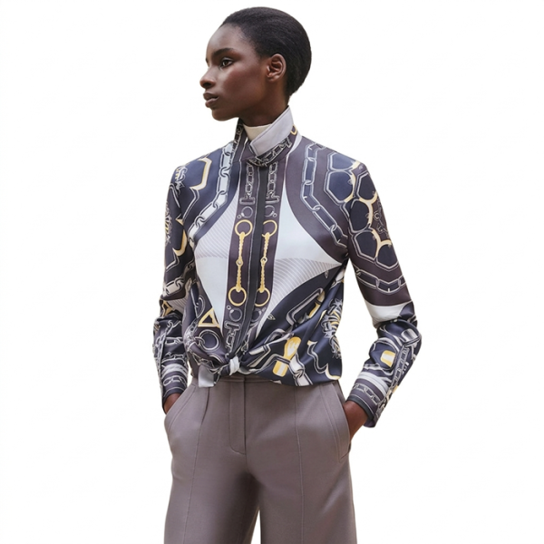 ✨에르메스 여성 실크 셔츠 - Hermes Womens Silk Shirts - prc5863x