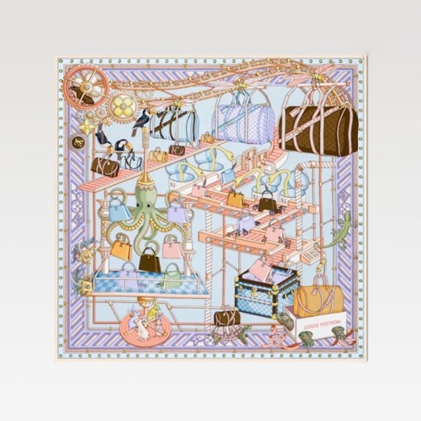 ✨루이비통 여성 실크 스카프 - Louis vuitton Womens Silk Scarf - acc4519x