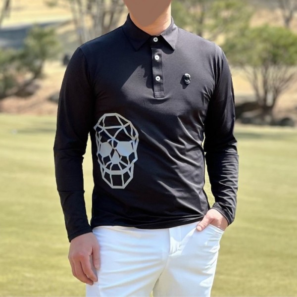 ✨[Amazing Cre] 어메이징크리 남성 스컬 롱슬리브 티셔츠 - gol1611x