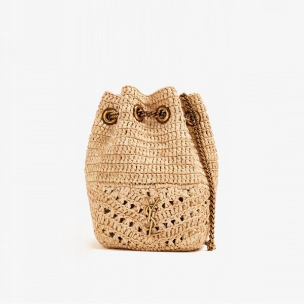 ✨입생로랑 여성 라피아 조 미니 버킷백 - Saint Laurent Womens Raffia Joe Mini Bag - ysb5467x