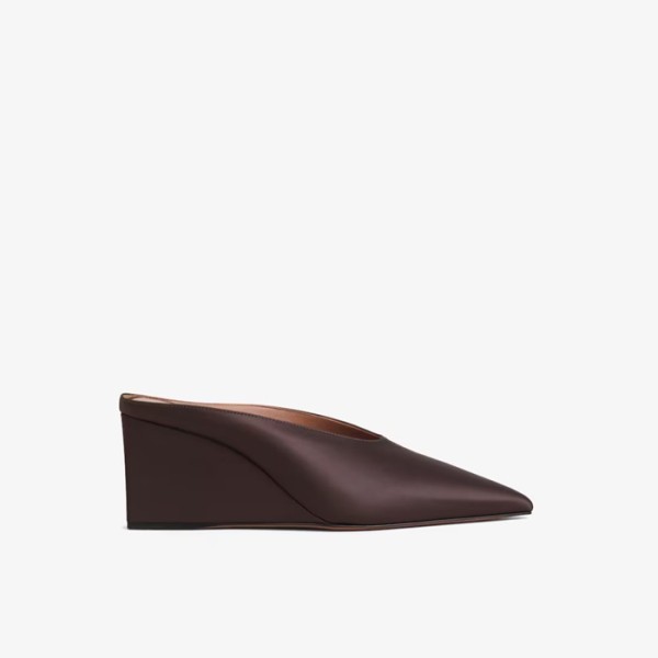 ✨알라이아 여성 새틴 큐브 웨지 뮬 - Alaia Womens Cube Wedge Mules In Satin - als5671x
